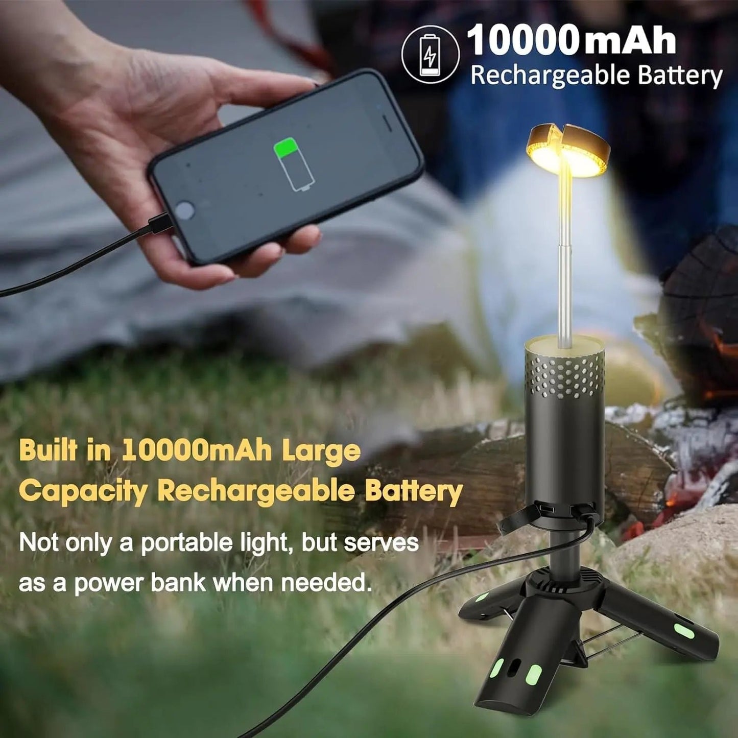 10000mAh Camping Light with Tripod image 4