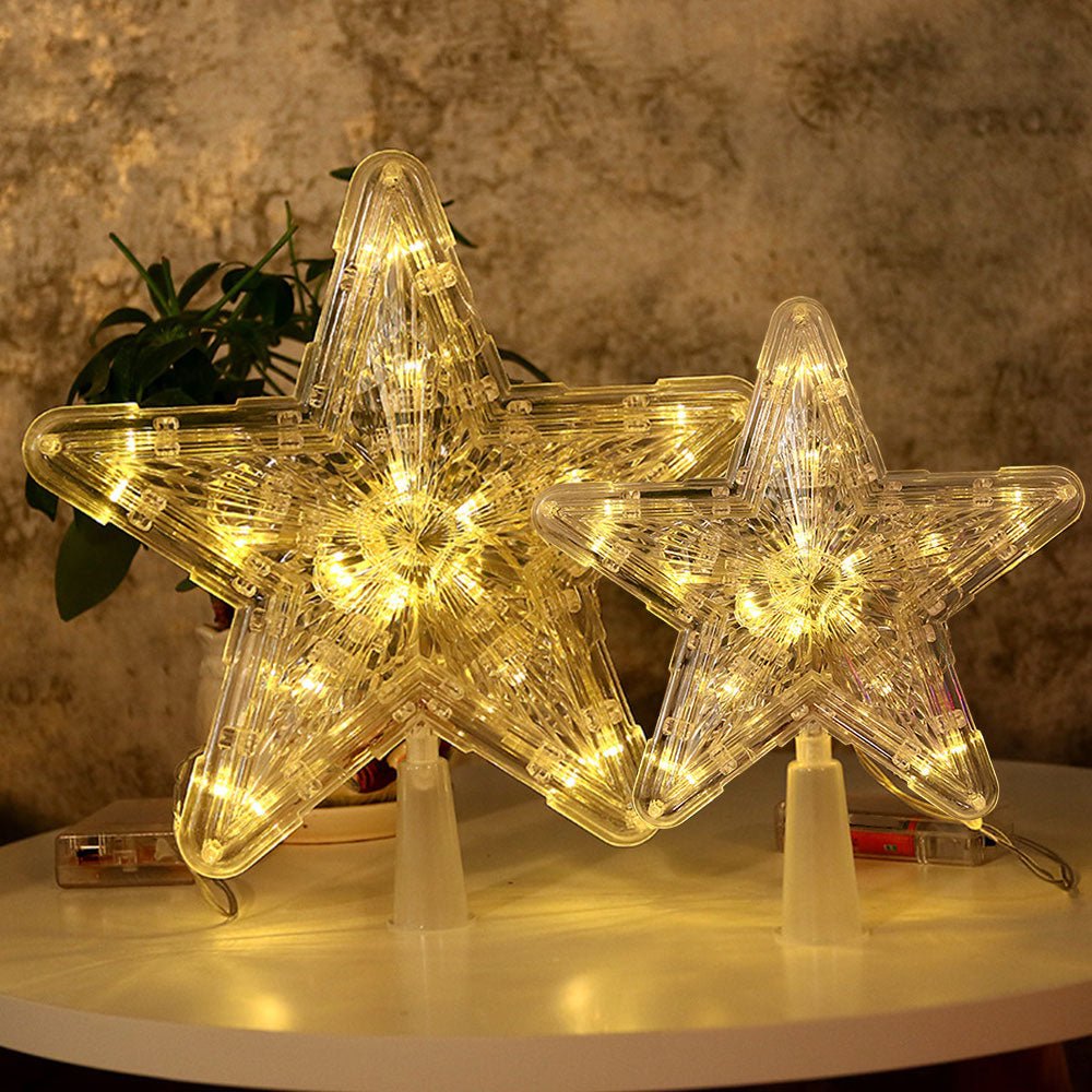 Lighted Glowing LED Christmas Tree Star Topper image 8