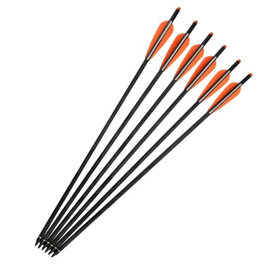 All In One Archery Crossbow Fiberglass Arrow Bolt Set - 16" image 2