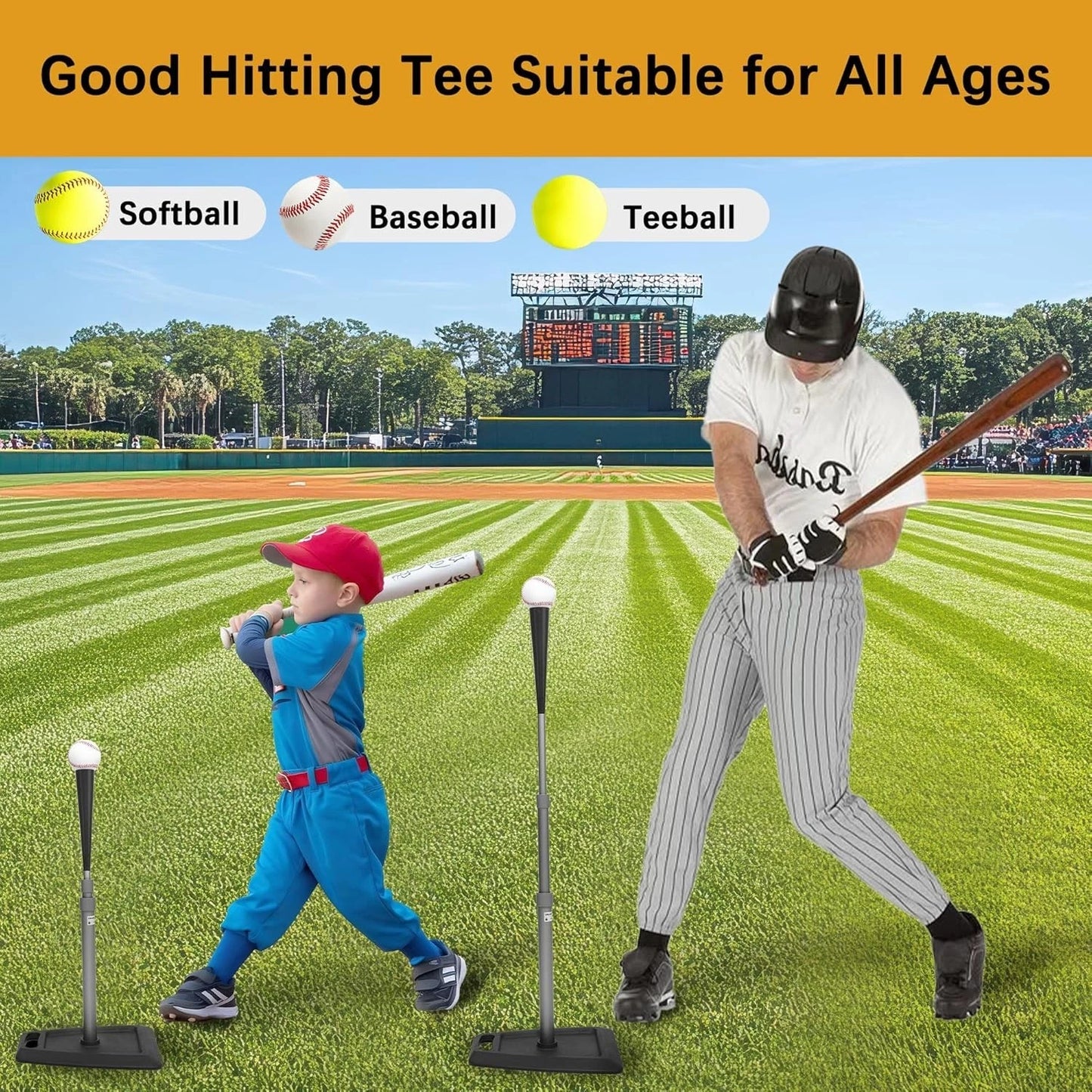 Heavy Duty Adjustable Baseball Batting / Hitting Tee image 1