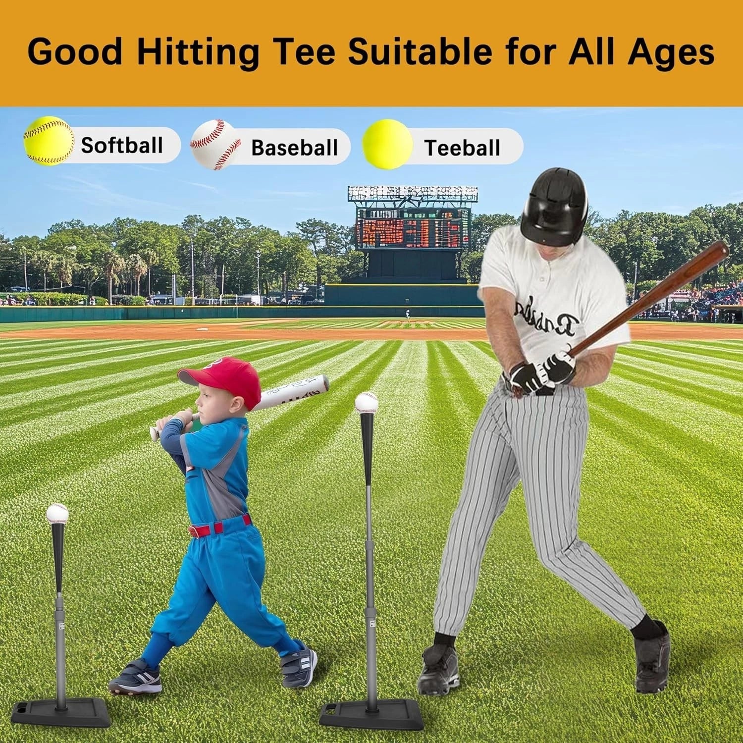 Heavy Duty Adjustable Baseball Batting / Hitting Tee image 1