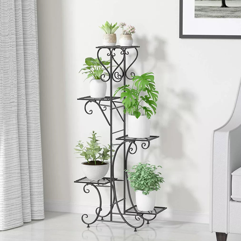 Multi Tier Metal Flower Rack Plant Stand image 0