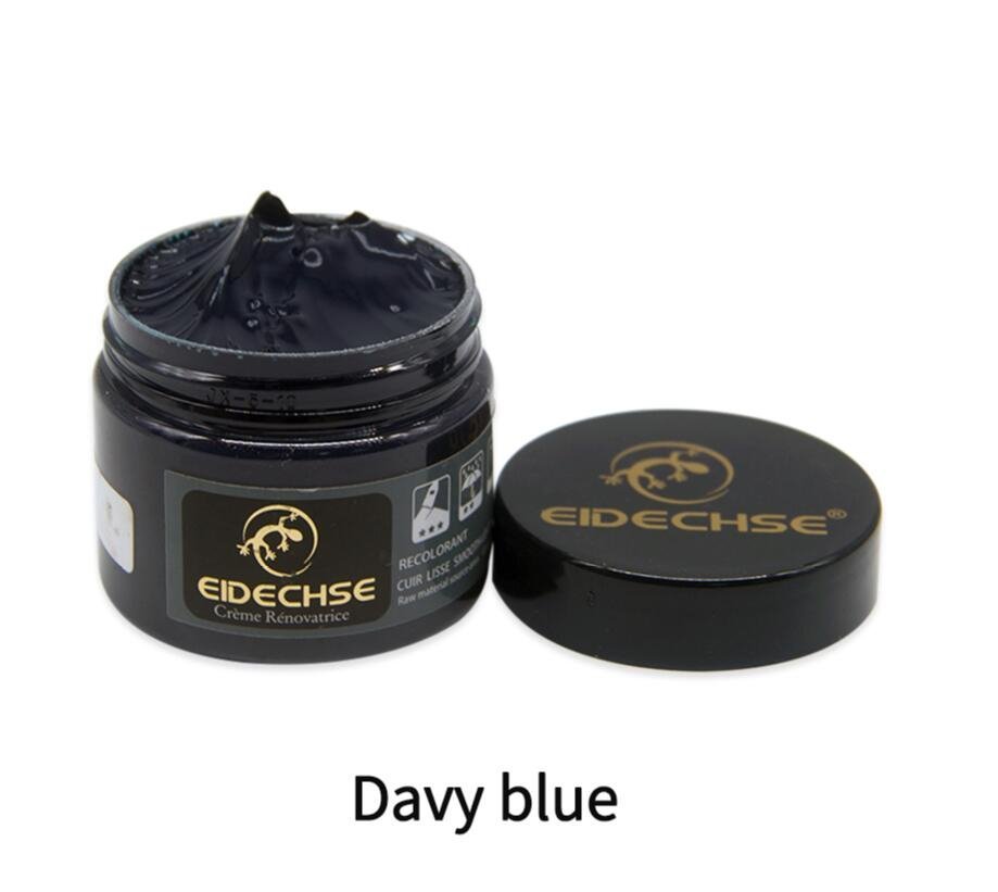 Leather Restoration Repairing Cream For Car Recoloring Kit - Davy Blue image