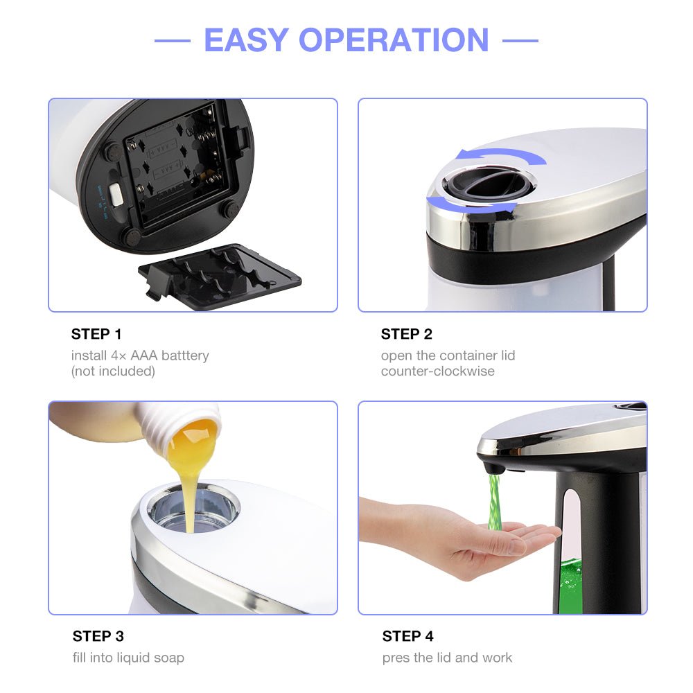 Automatic Touchless Hand Dish Soap Dispenser 400ML image 7