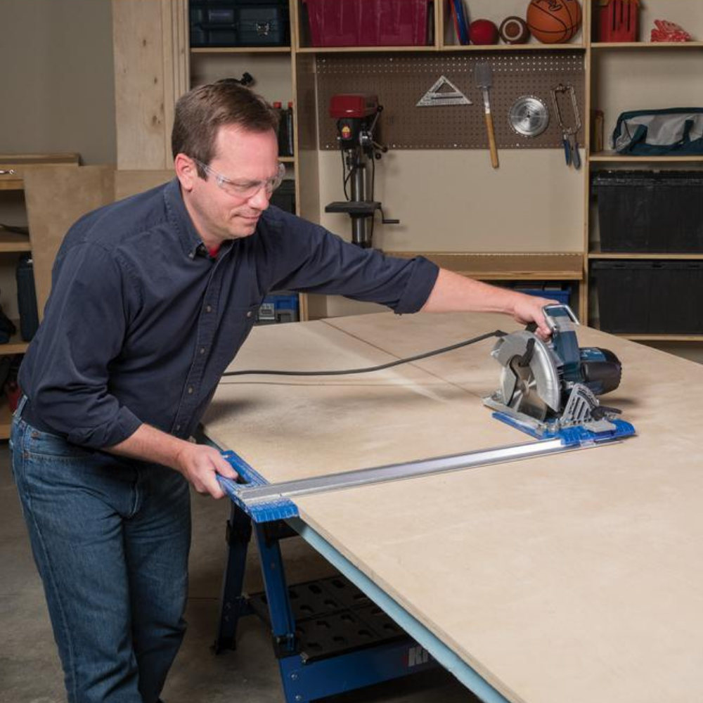 Heavy Duty Circular Table Saw Guide Rail Track image 2