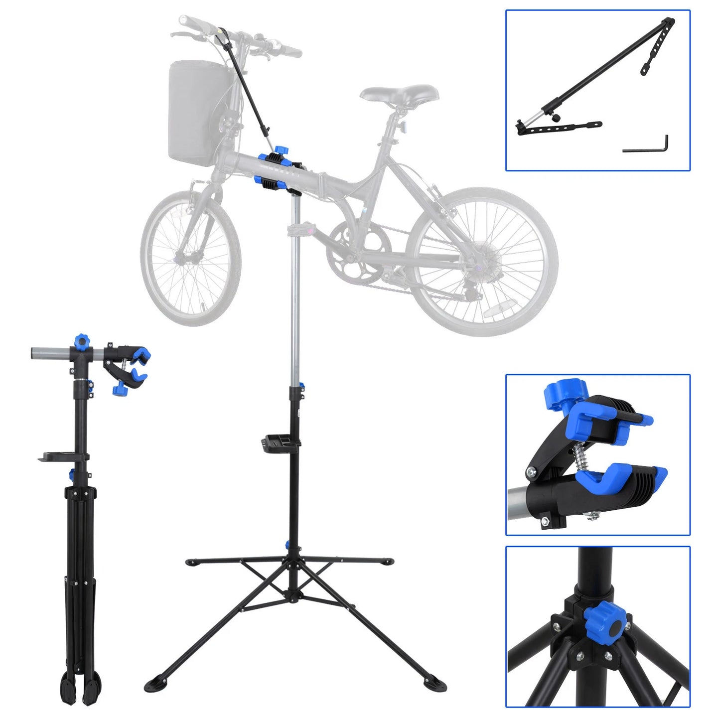 Premium Adjustable Compact Bike Repair Work Stand image 1
