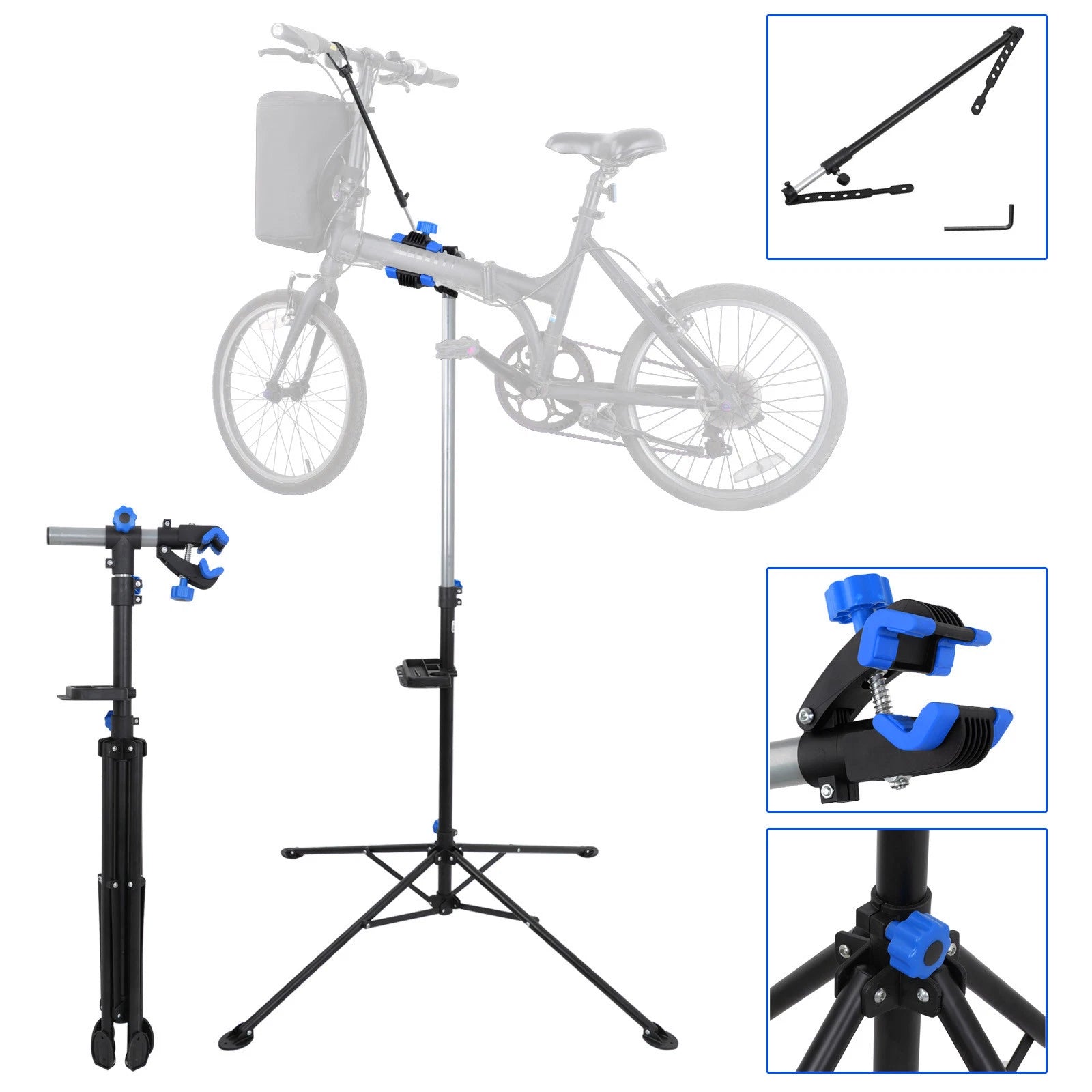 Premium Adjustable Compact Bike Repair Work Stand image 1