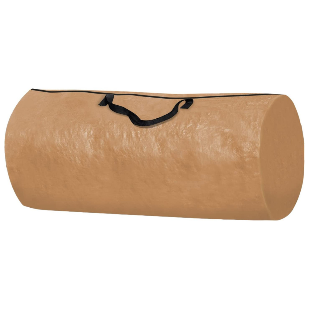 Heavy Duty Christmas Tree Storage Container Bag With Handles - Tan image
