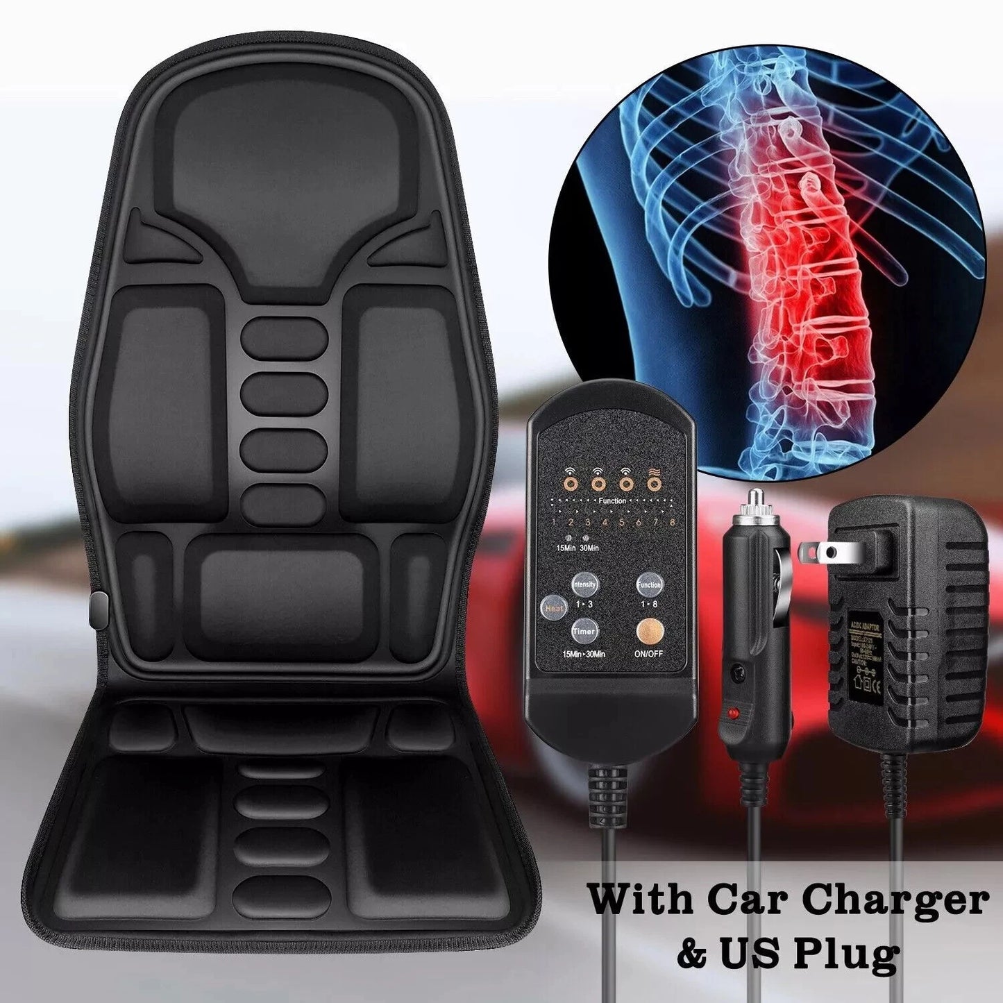 Heated Massager Chair For Home Car Office image 3