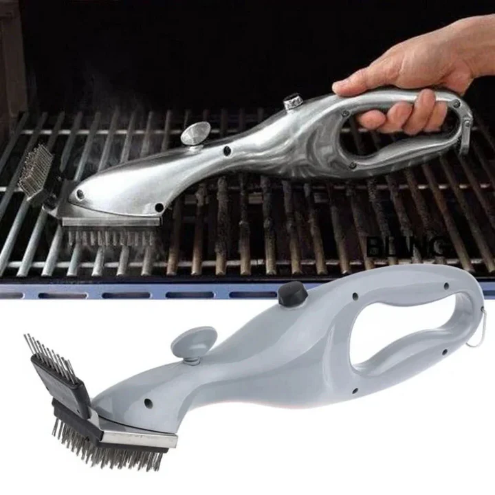 Barbecue Grill Outdoor Steam Cleaning Brush BBQ Cleaner Charcoal Scraper image 2