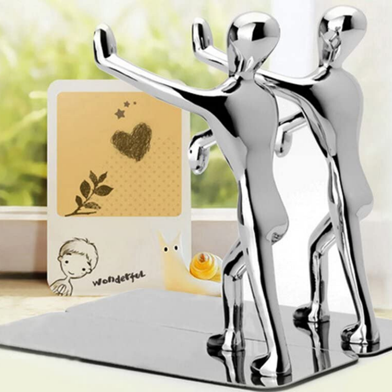 Premium Stainless Steel Modern Bookend image 1