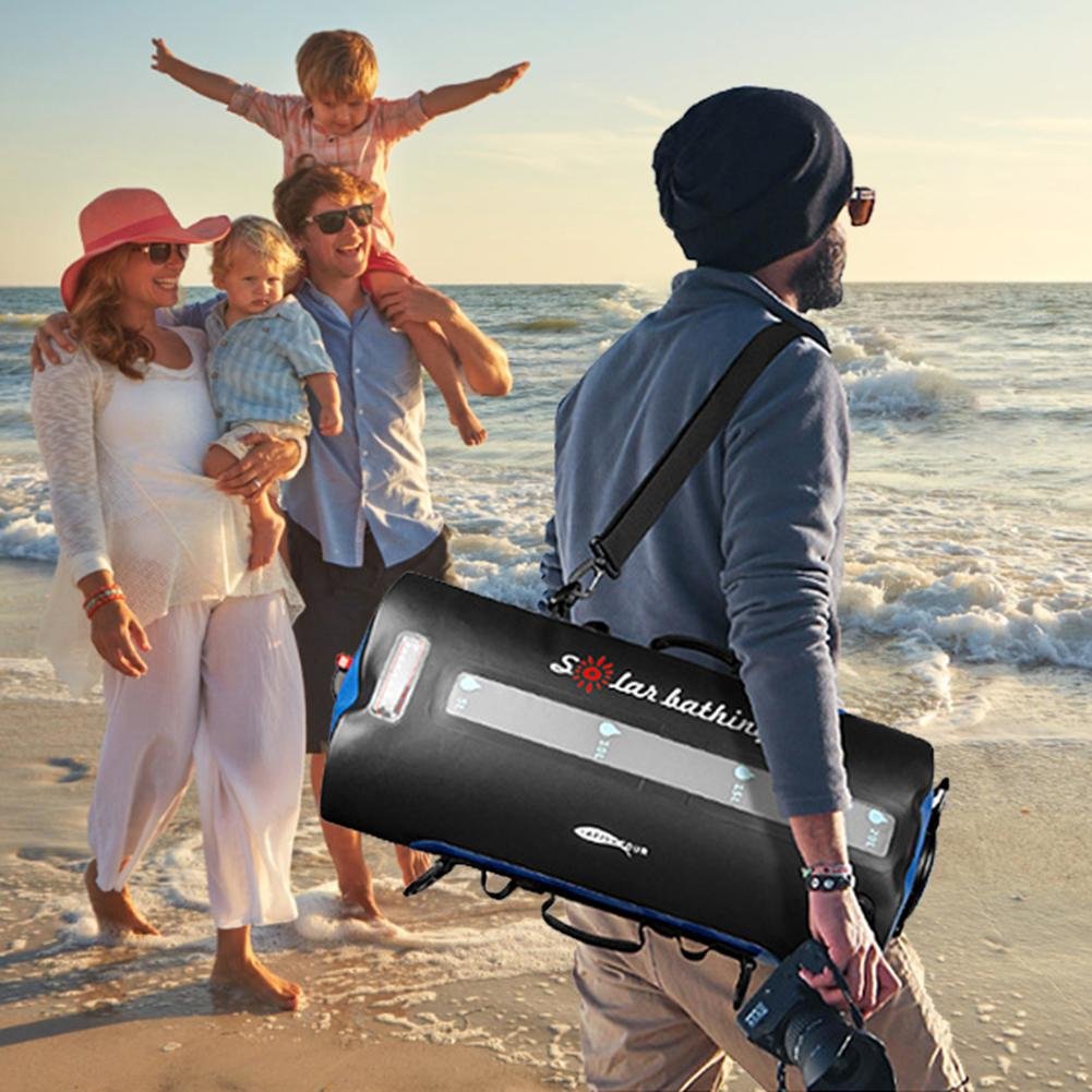 Large Outdoor Camping Solar Shower Bag With Pump image 2