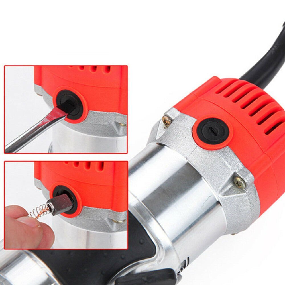 Electric Wood Router Tool Woodworking Polishing Trimmer 800W image 6
