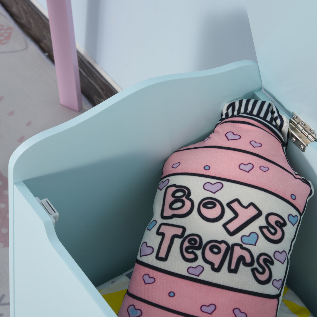 Kids Large Wooden Toy Storage Chest Box image 4