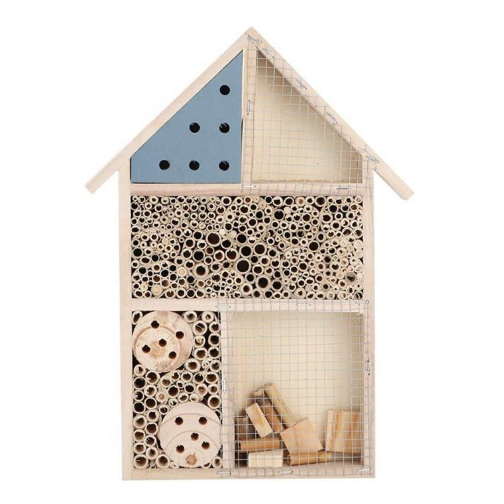 Natural Wooden Bee Hive Box House image 0