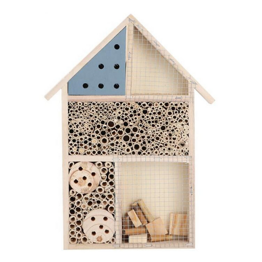 Natural Wooden Bee Hive Box House image 0