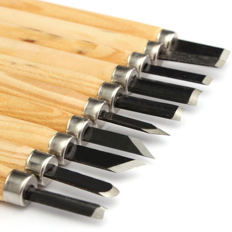 Wood Carving Chisel Knife Set 10 Pcs image 9