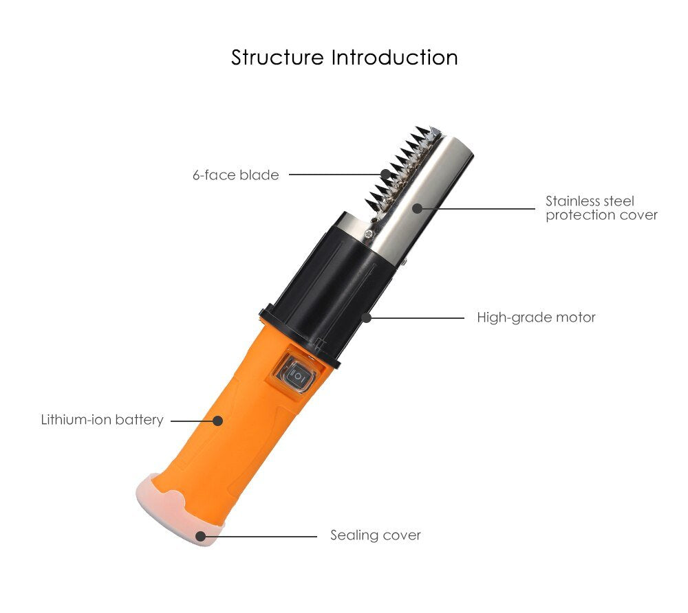 Premium Electric Fish Scaler Tool image 3