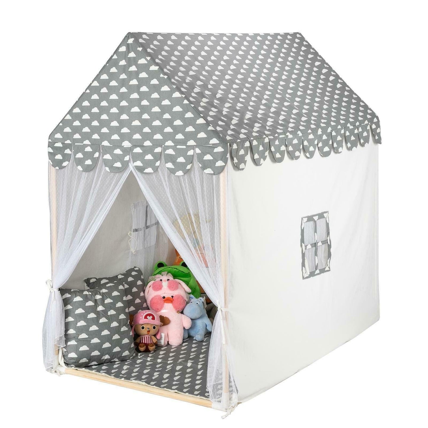 Kids Indoor Pop Up Spacious Castle Play Tent House image 0