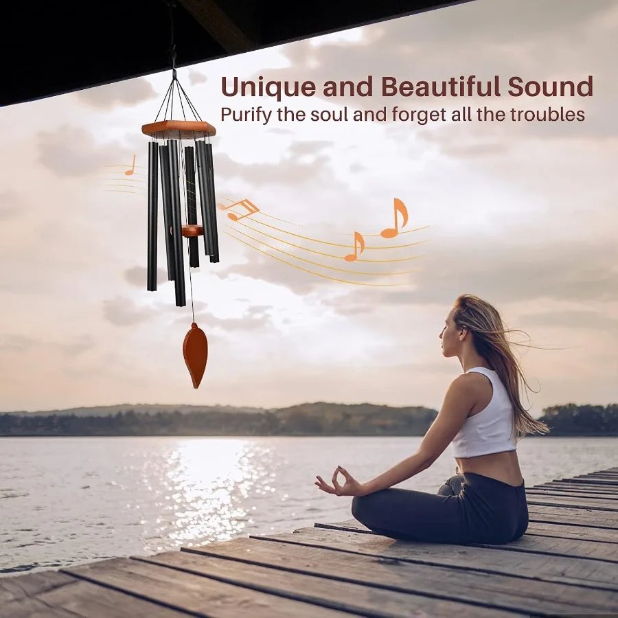 Large Outdoor Metal Tube Bass Sympathy Wind Chimes image 1