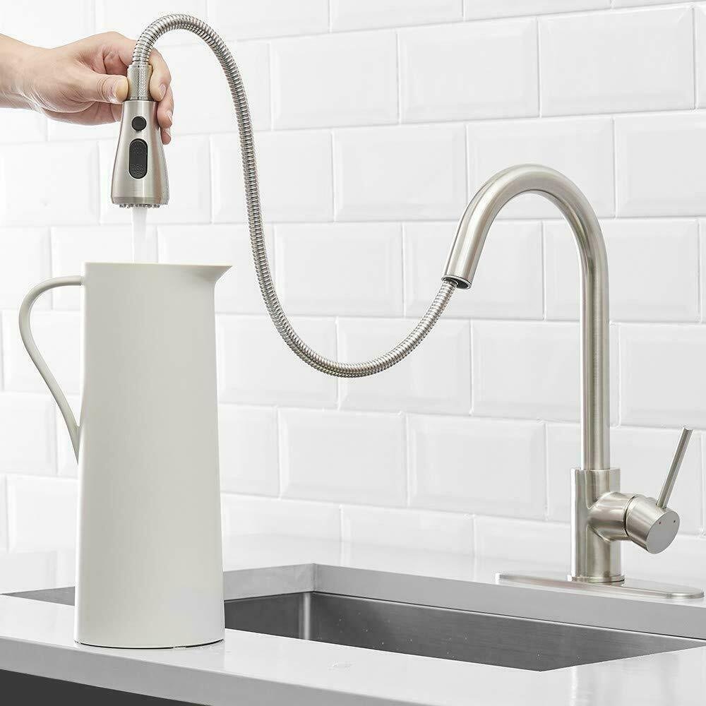 Kitchen Faucet Sink Pull Down Sprayer Single Lever Mixer Tap image 0