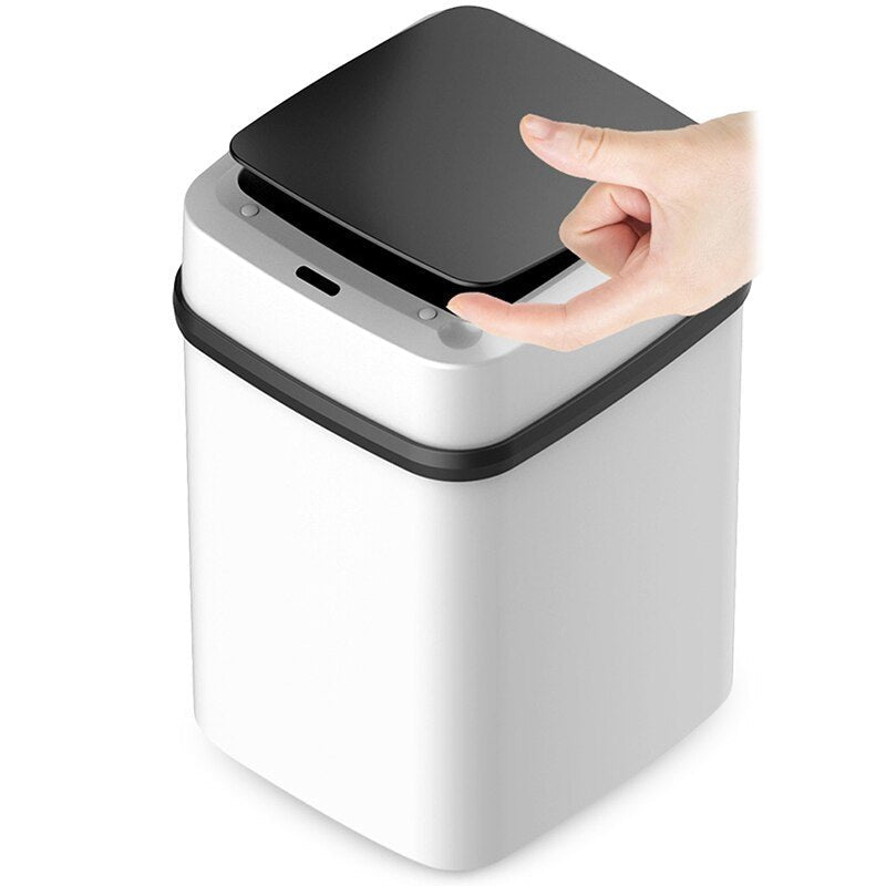 Automatic Motion Sensor Kitchen Trash Can With Lid Touchless image 2