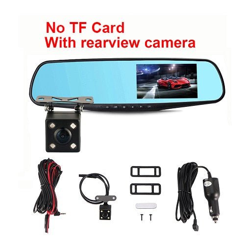 Backup Rearview Mirror Dash Camera For Car image 1