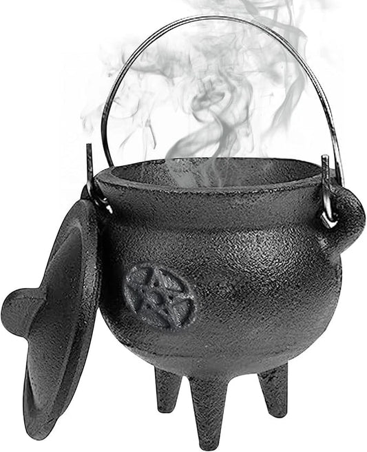 Premium Witches Cast Iron Magic Cauldron image 0