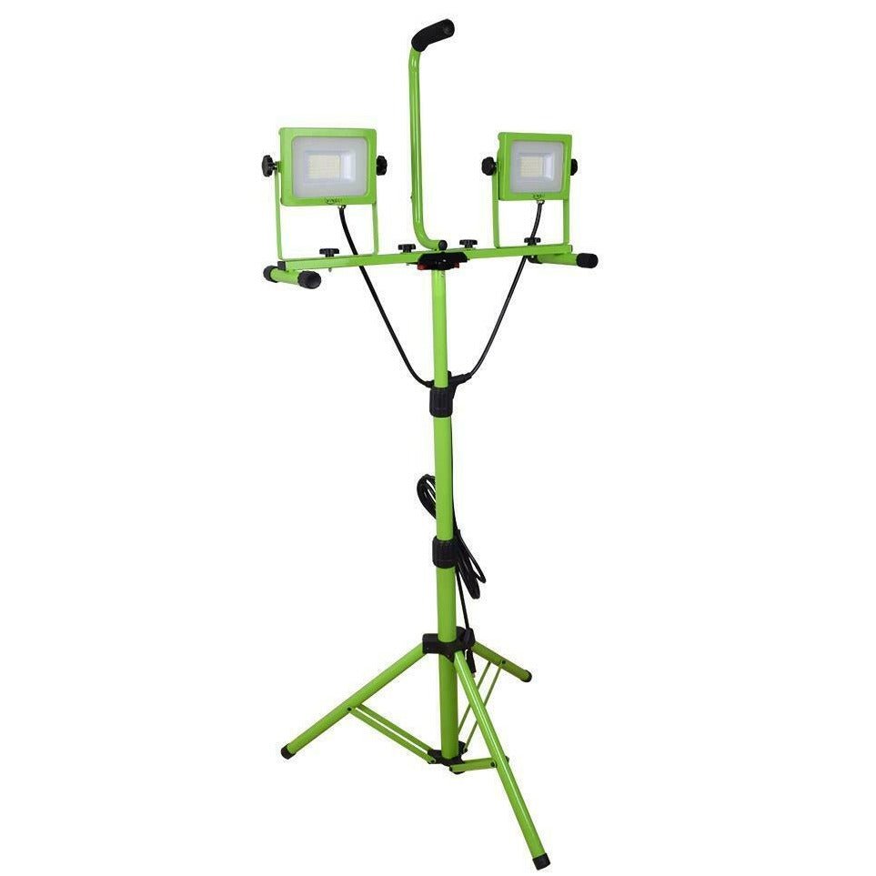 Portable LED Dual Head Standing Construction Work Light image 0