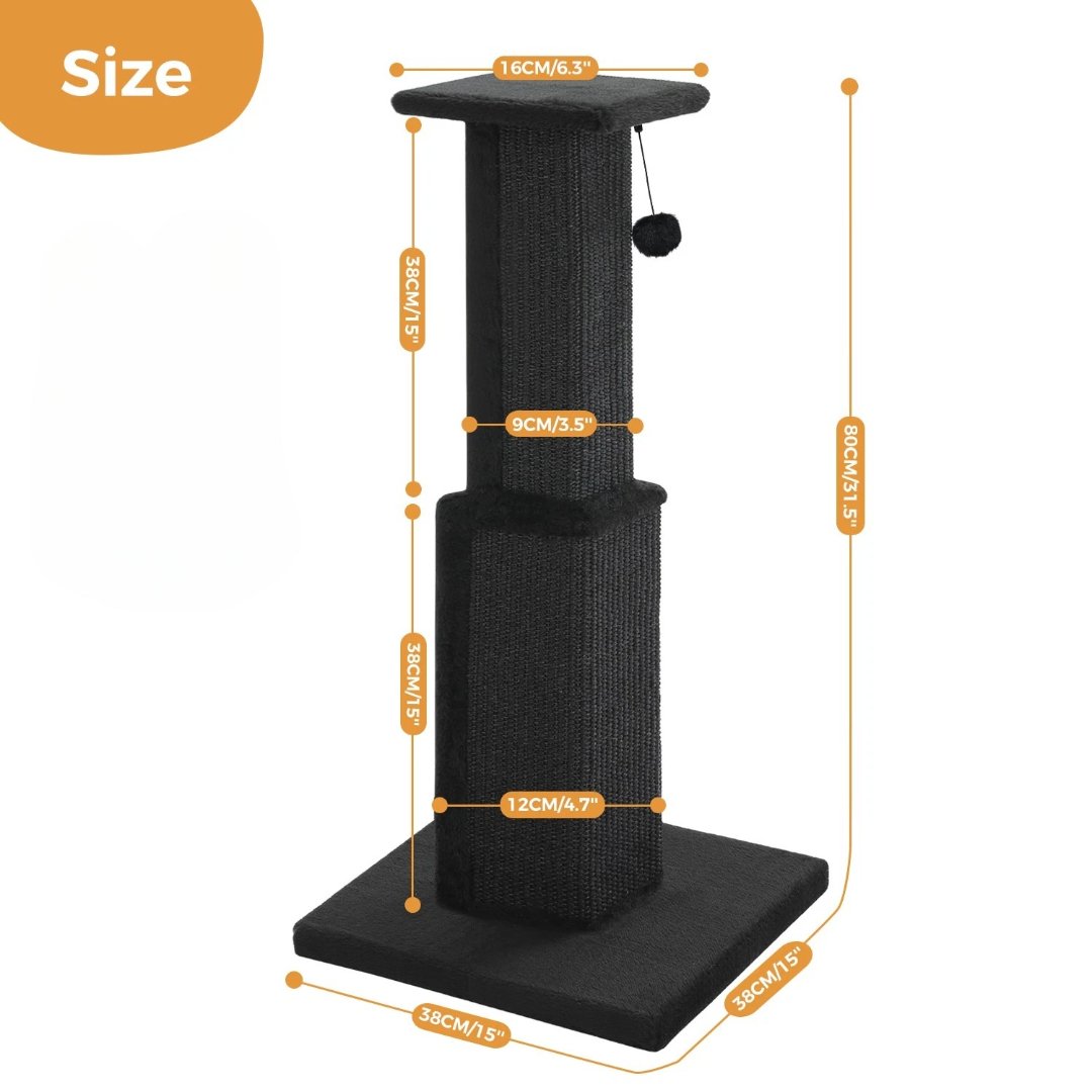 Ultimate Tall Cat Scratching Post Tower 32 in image 5