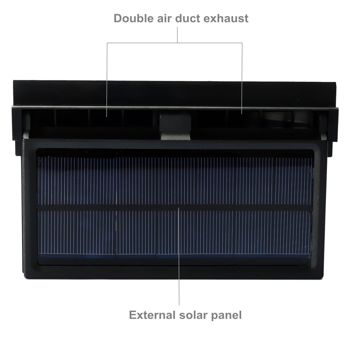 Solar Car Cooling Fan Powered Window Cooler For Interior Ventilation image 9
