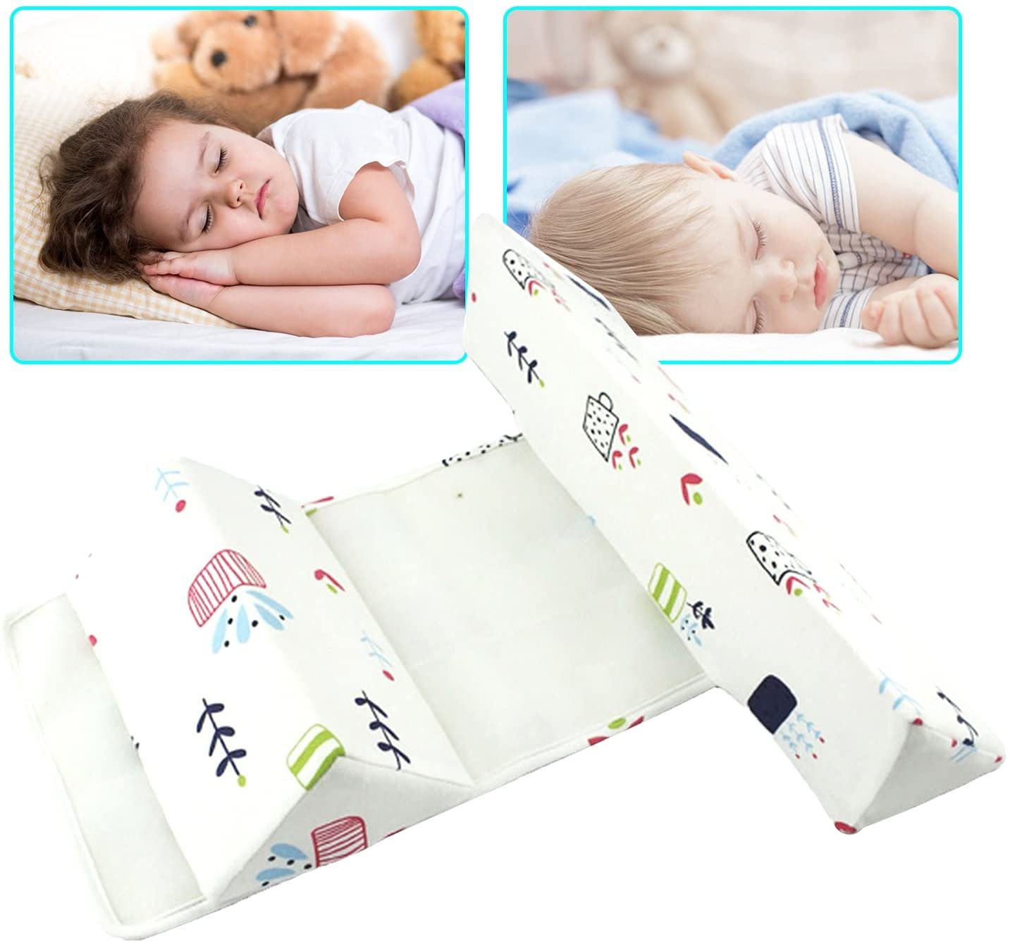 Baby Anti-Roll Side Sleeper Positioner Wedge Pillow image 1