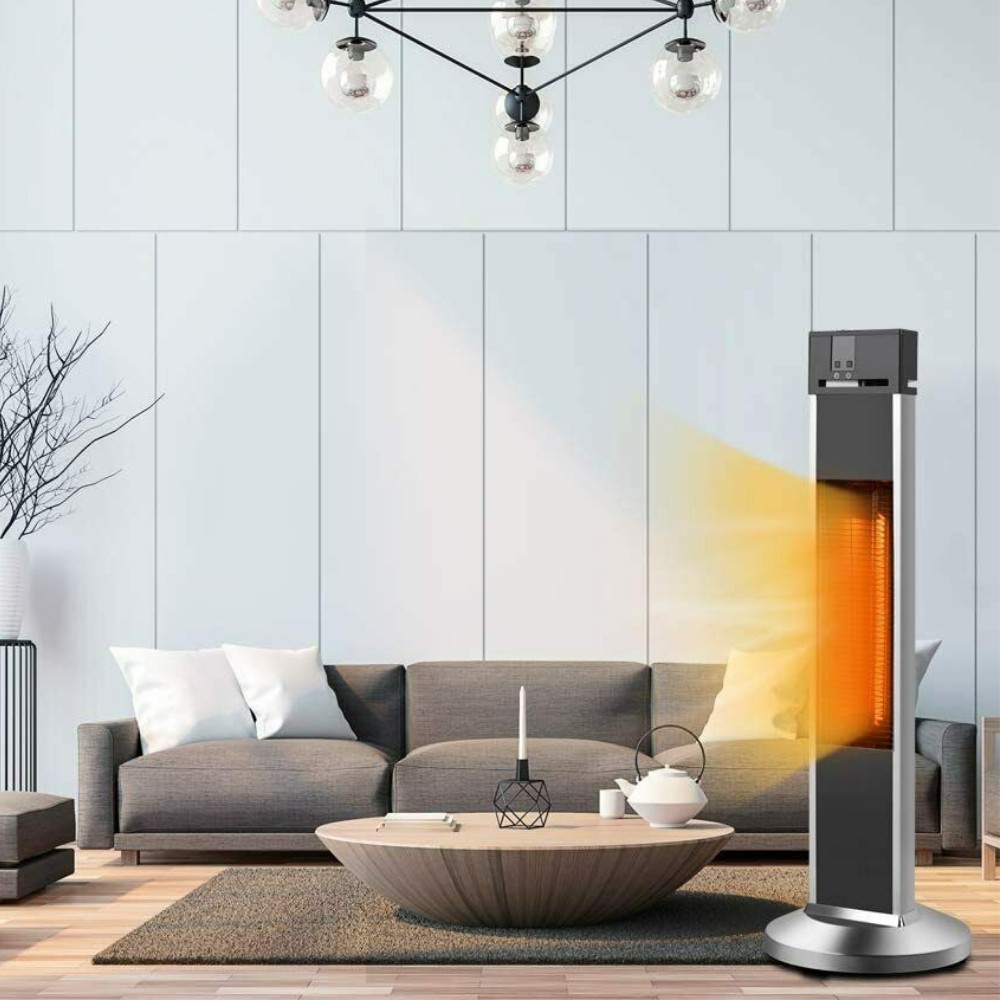 Electric Outdoor Infrared Patio Porch Tower Space Heater 1500W image 2