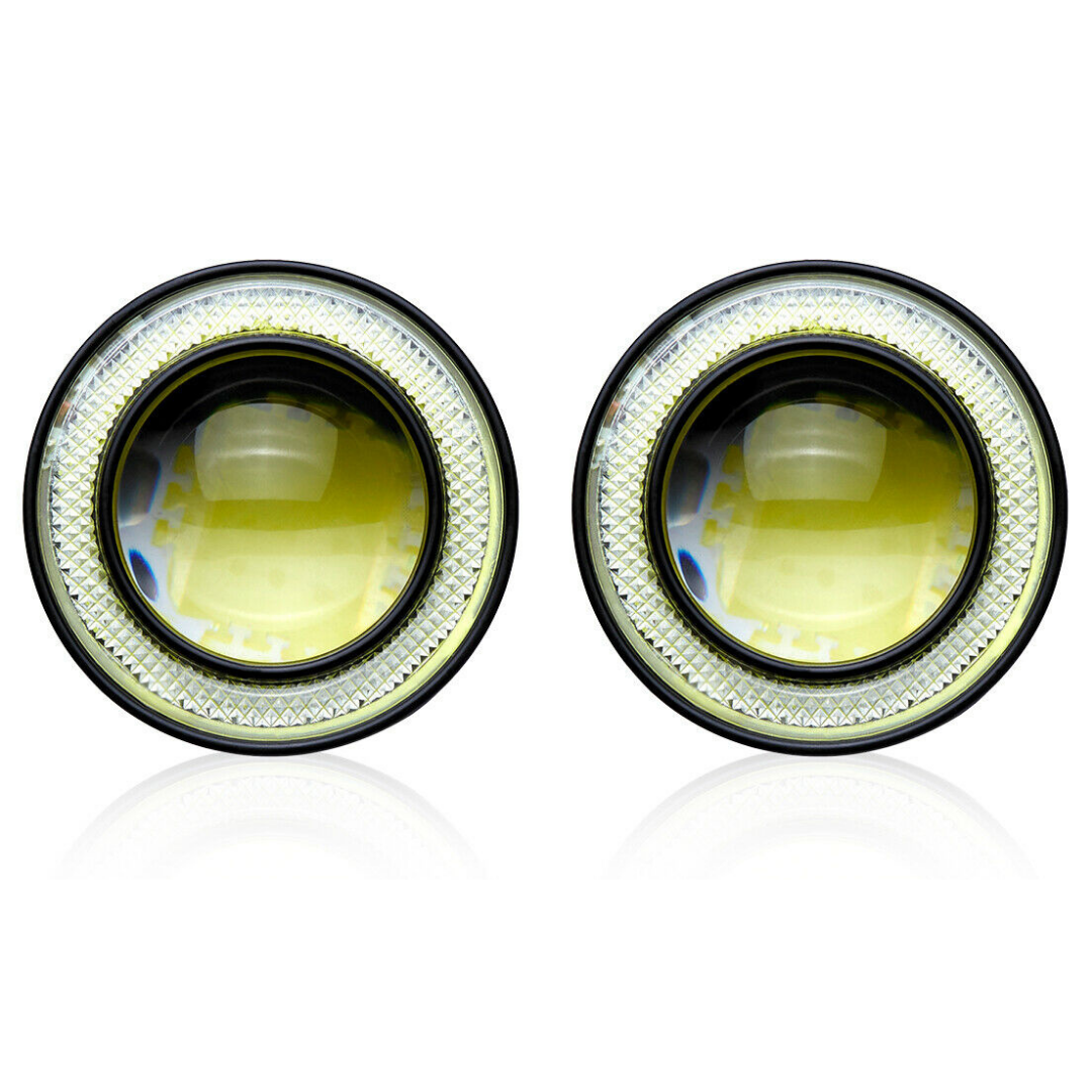 Powerful Universal LED Round Car Fog Lights 2.5" image 1