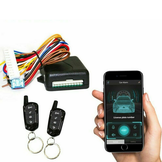 Universal Car Anti Theft Security Alarm System With Remotes image 0