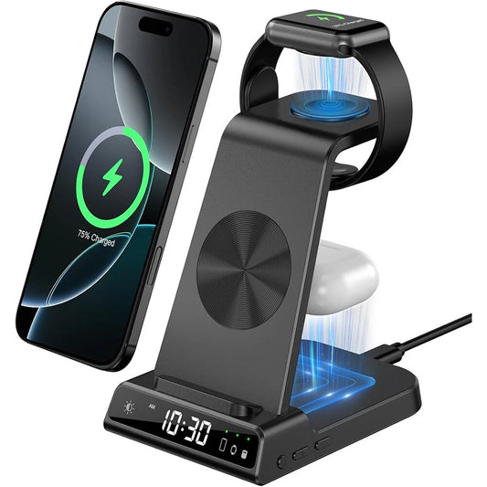 3In1 Wireless Charger Fast Charging Station Dock image 0