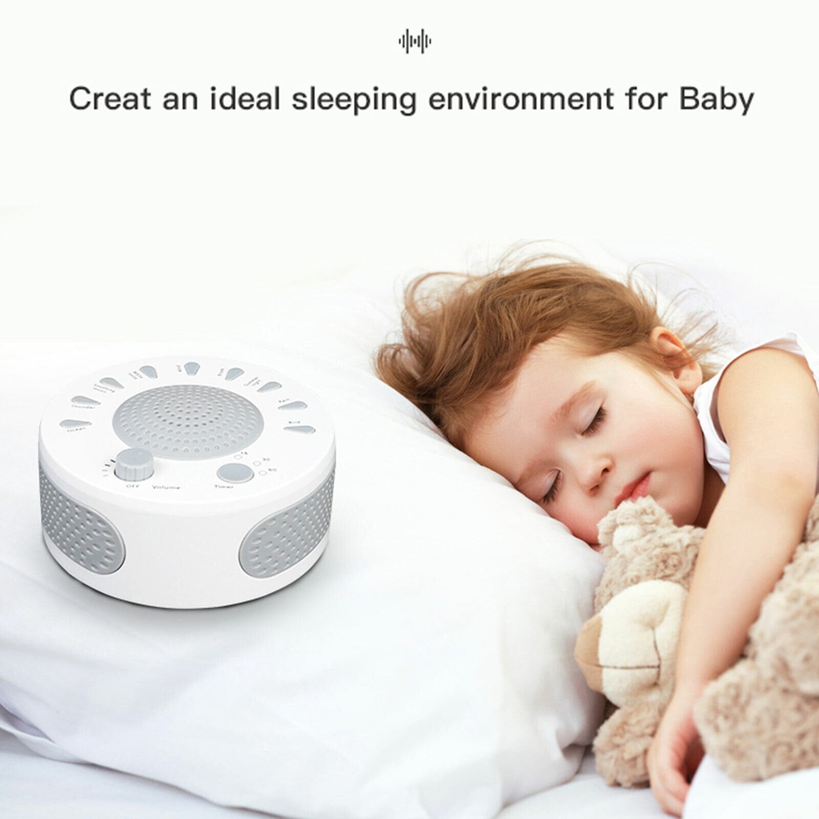 Relaxing White Noise Background Sleep Sound Machine image 5