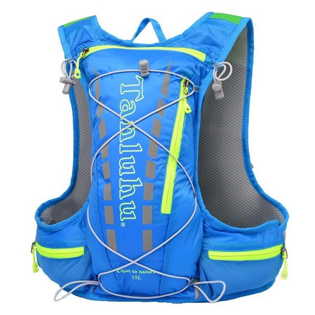 Large Spacious Hydration Water Bladder Backpack 15L - Blue image