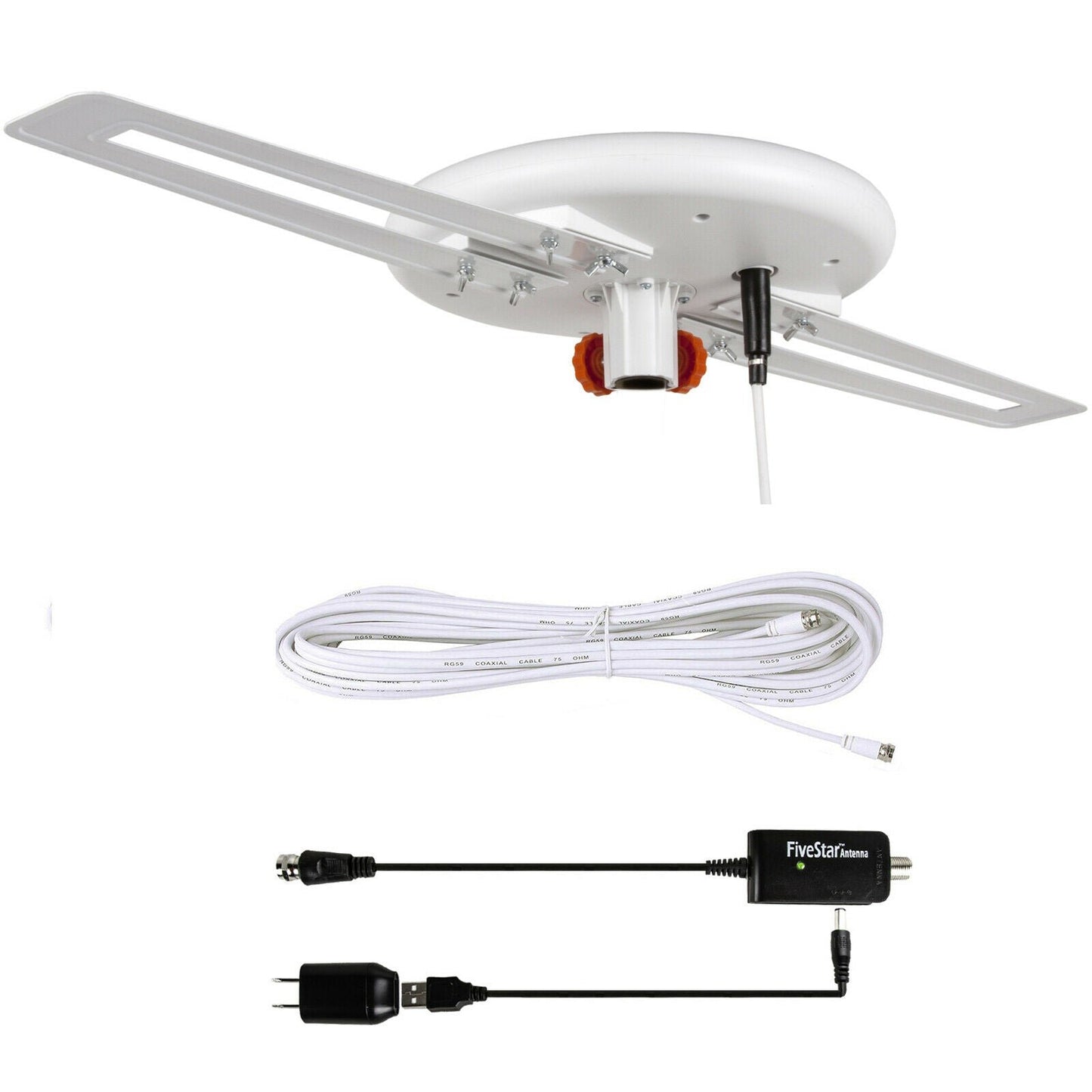 Powerful Omni Directional Digital Outdoor HDTV Long Range TV Antenna - Antenna Only image