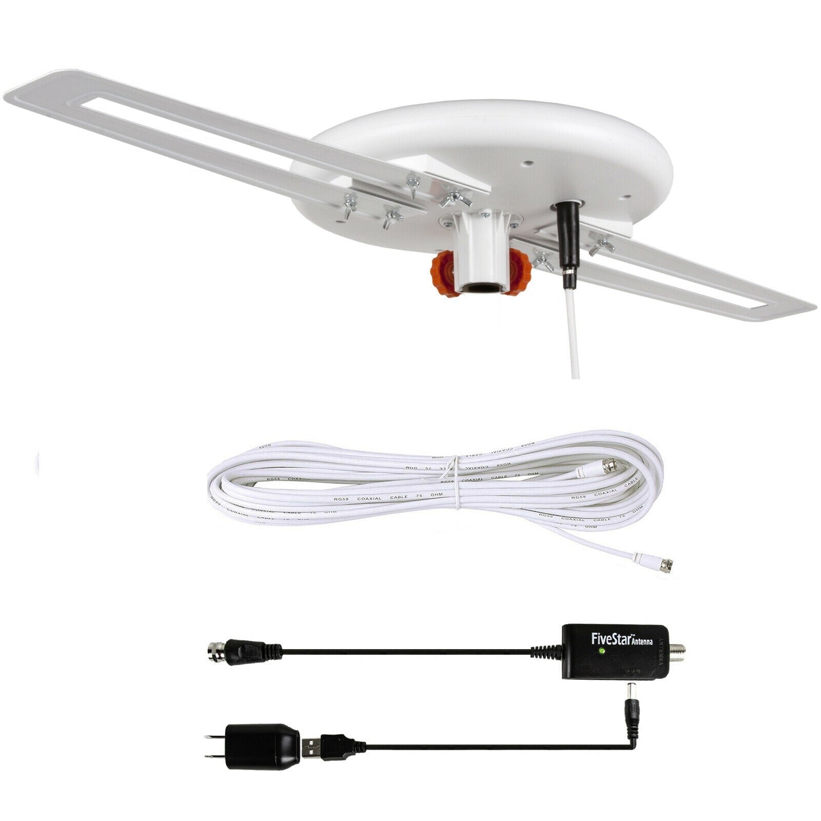 Powerful Omni Directional Digital Outdoor HDTV Long Range TV Antenna - Antenna Only image