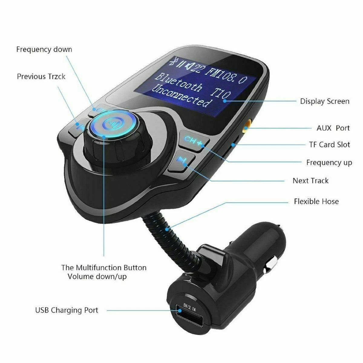 Wireless Car Bluetooth FM Transmitter image 8