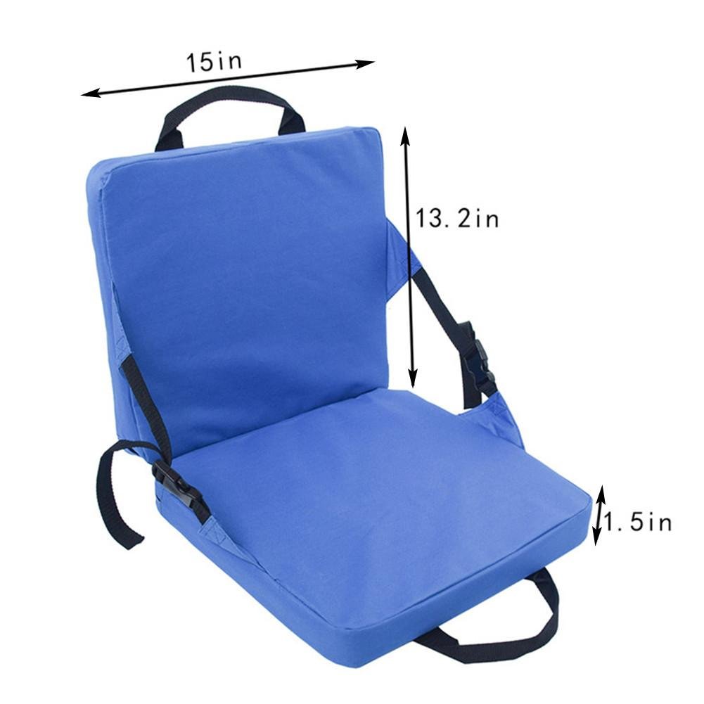 Portable Lightweight Stadium Bleacher Chair Seat With Back image 3