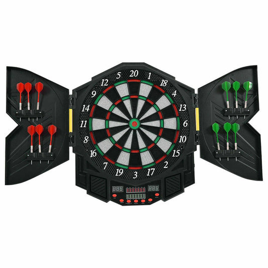 Professional Complete Electronic Dart Board Cabinet Set image 0