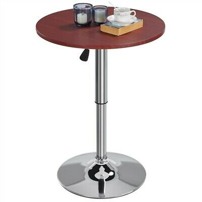 Modern Round High Top Patio Bistro Pub Table - Brown image