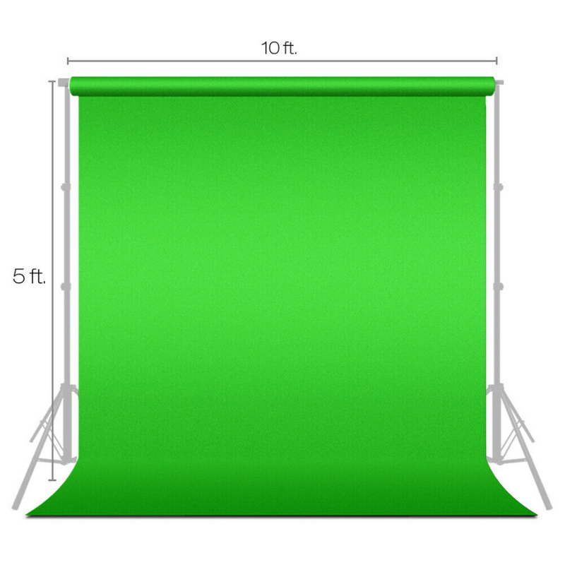 Portable Green Screen Backdrop 5ft x 10ft image 1