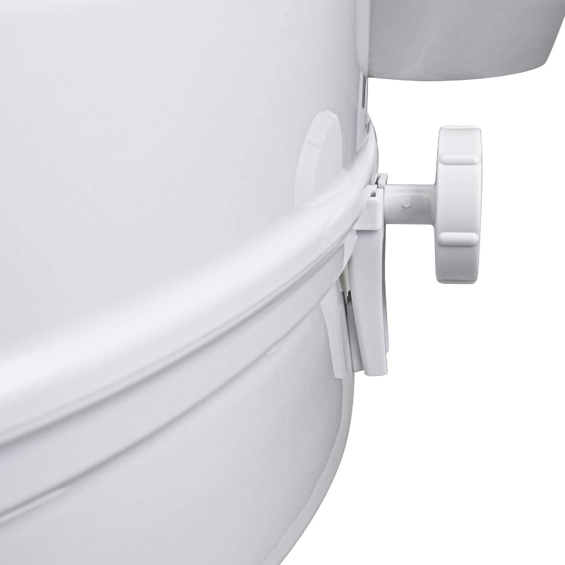Clamp On Raised Handicap Toilet Seat Riser 4" image 4