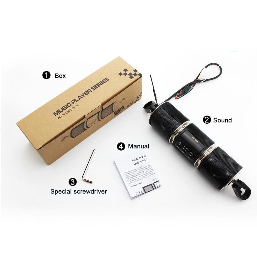 Premium Bluetooth Motorcycle Handlebar Speaker Stereo System image 3