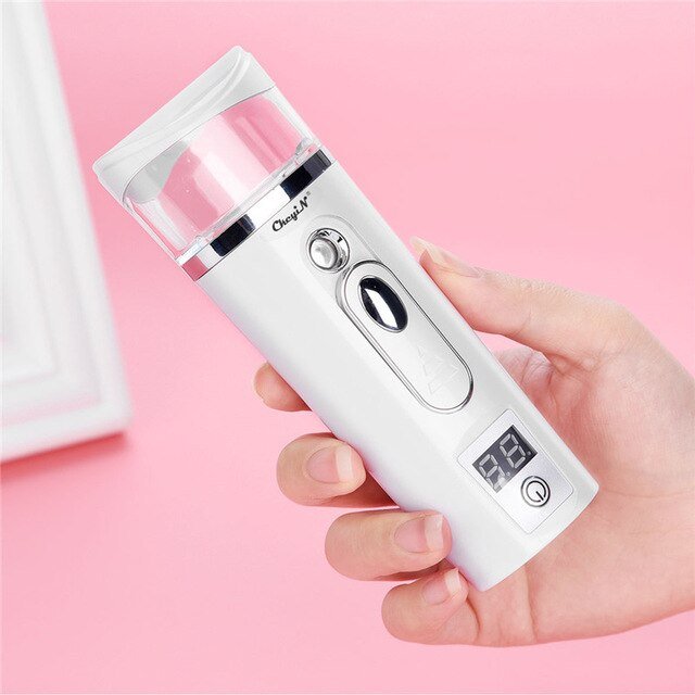 Portable Facial Steamer At Home Humidifier - White image