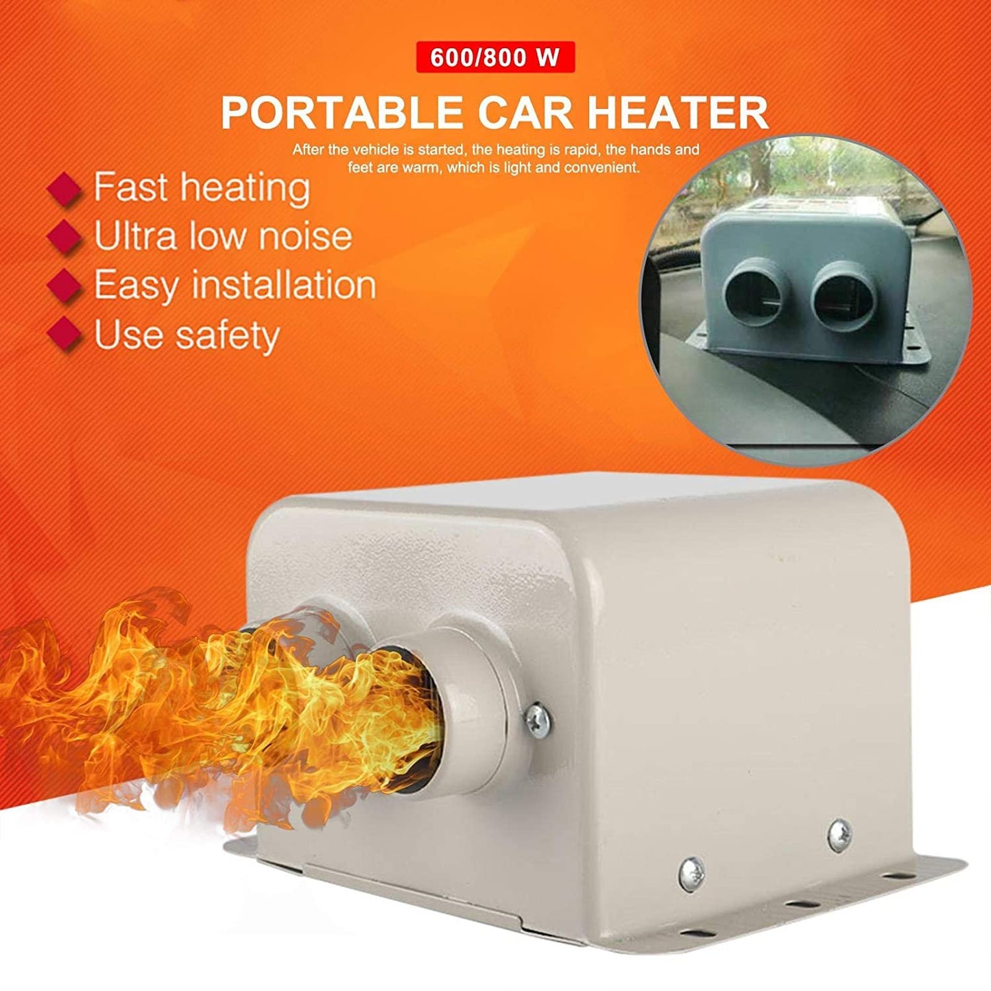12V Portable Car Heater Heating Fan image 4