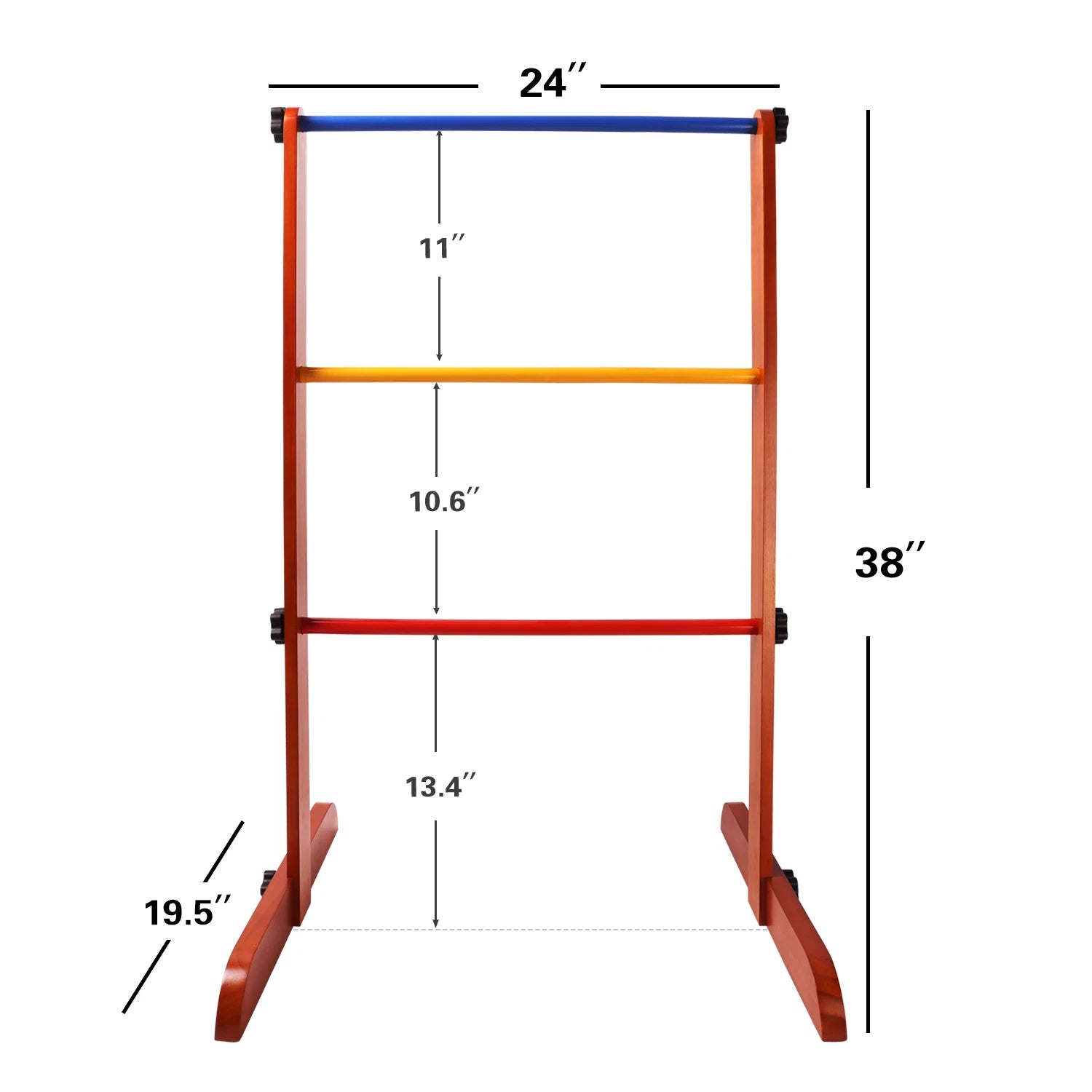 Premium Wooden Ladder Ball Golf Toss Game Set image 7